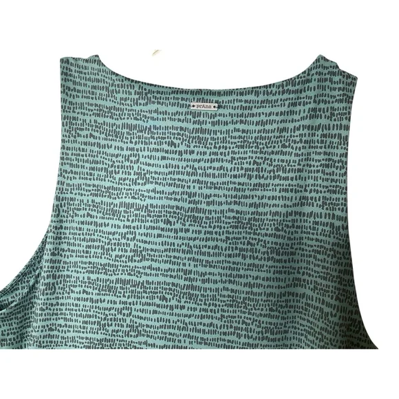 Prana Emerald Lake Dress Sz L Green Activewear Stretch Knit Gorpcore Comfort EUC - Picture 8 of 11